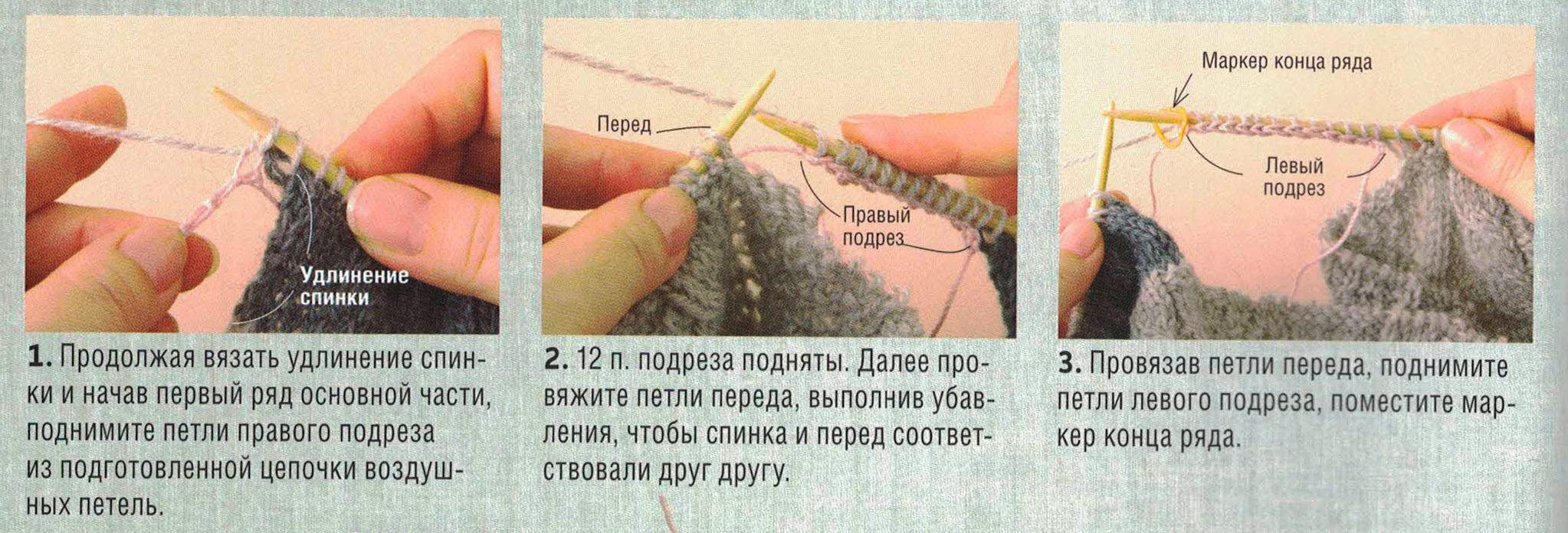 Вяжем круглую кокетку