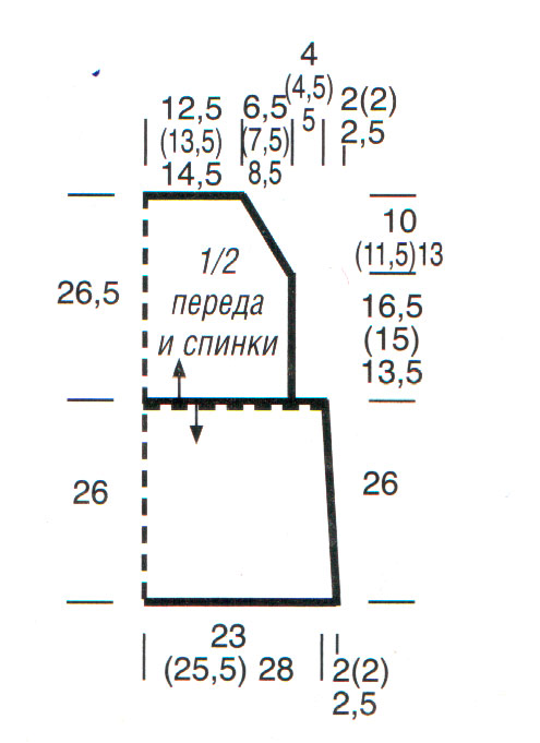 Выкрока вязаного топа